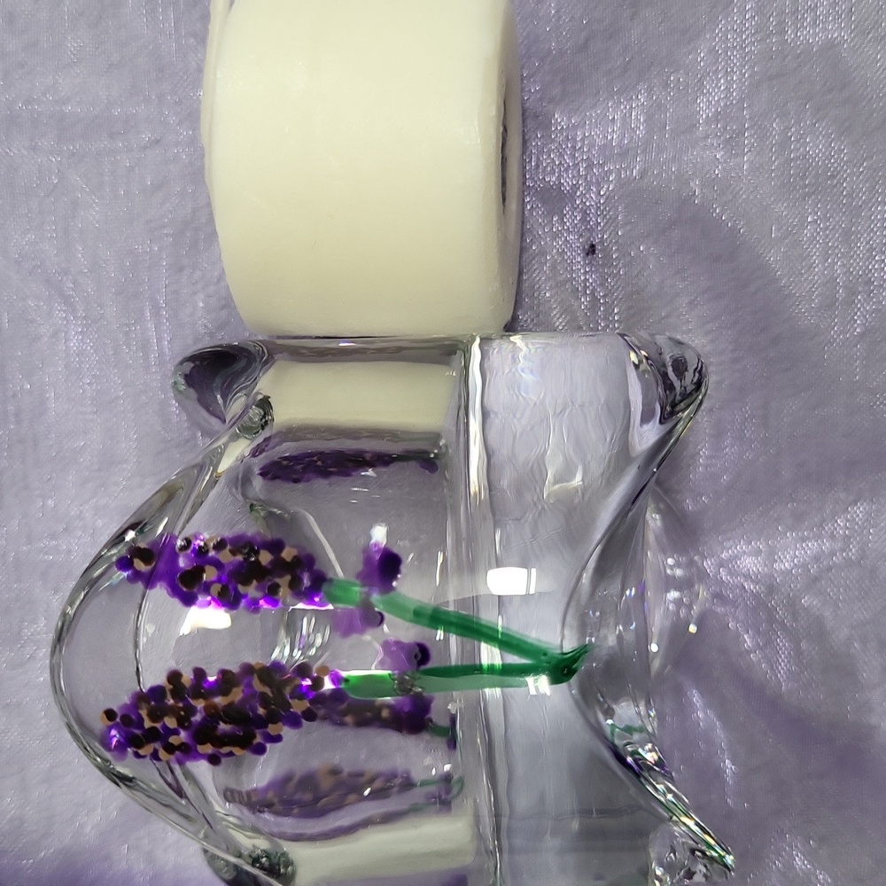 NWT Votive Candle, Holder, and Drawsting Bag ~ Unscented - Picture 3 of 9